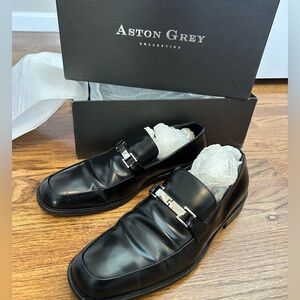 Aston Grey Men’s Dress Shoes Fortune Black Size 10